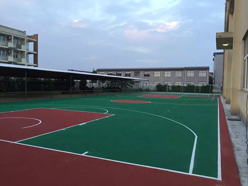 籃球場施工現場