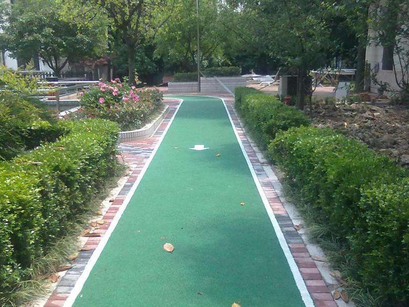 塑膠跑道施工現場