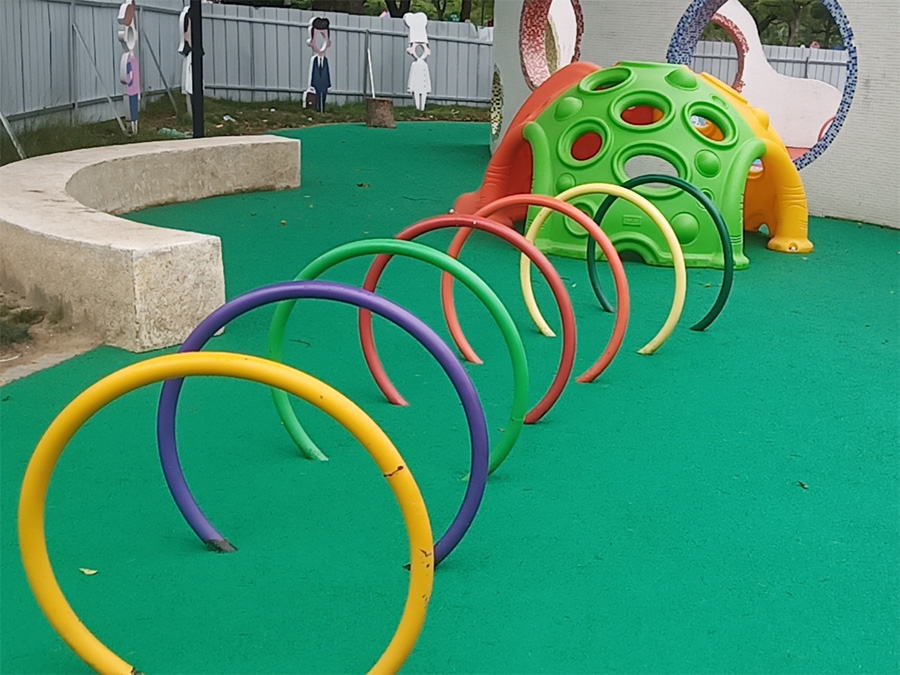 小區塑膠地面案例