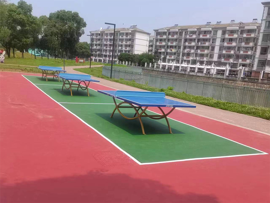 小區塑膠地面案例