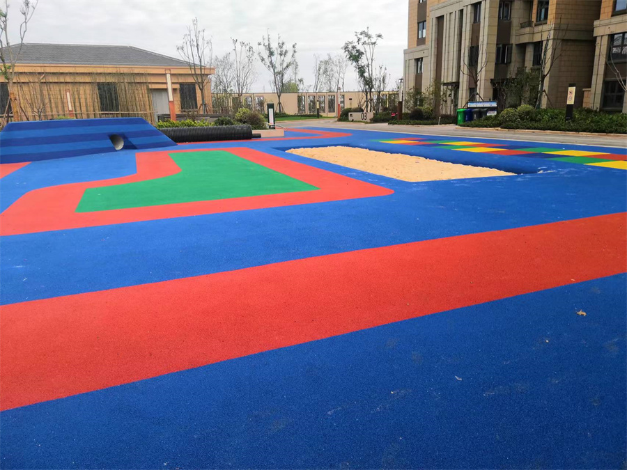 小區塑膠地面案例