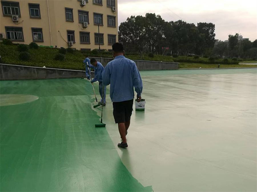 小區(qū)塑膠地面案例