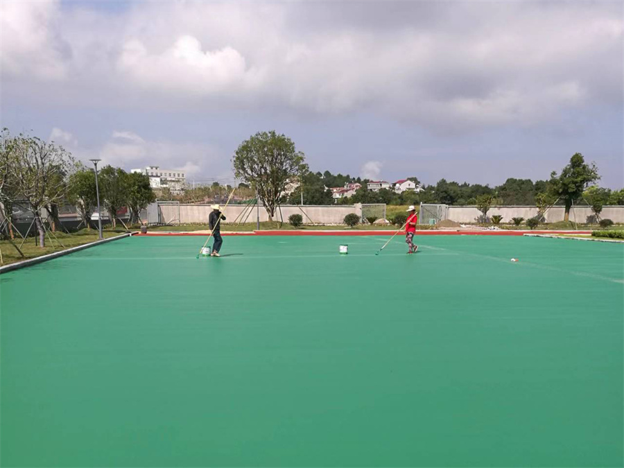 小區(qū)塑膠地面案例